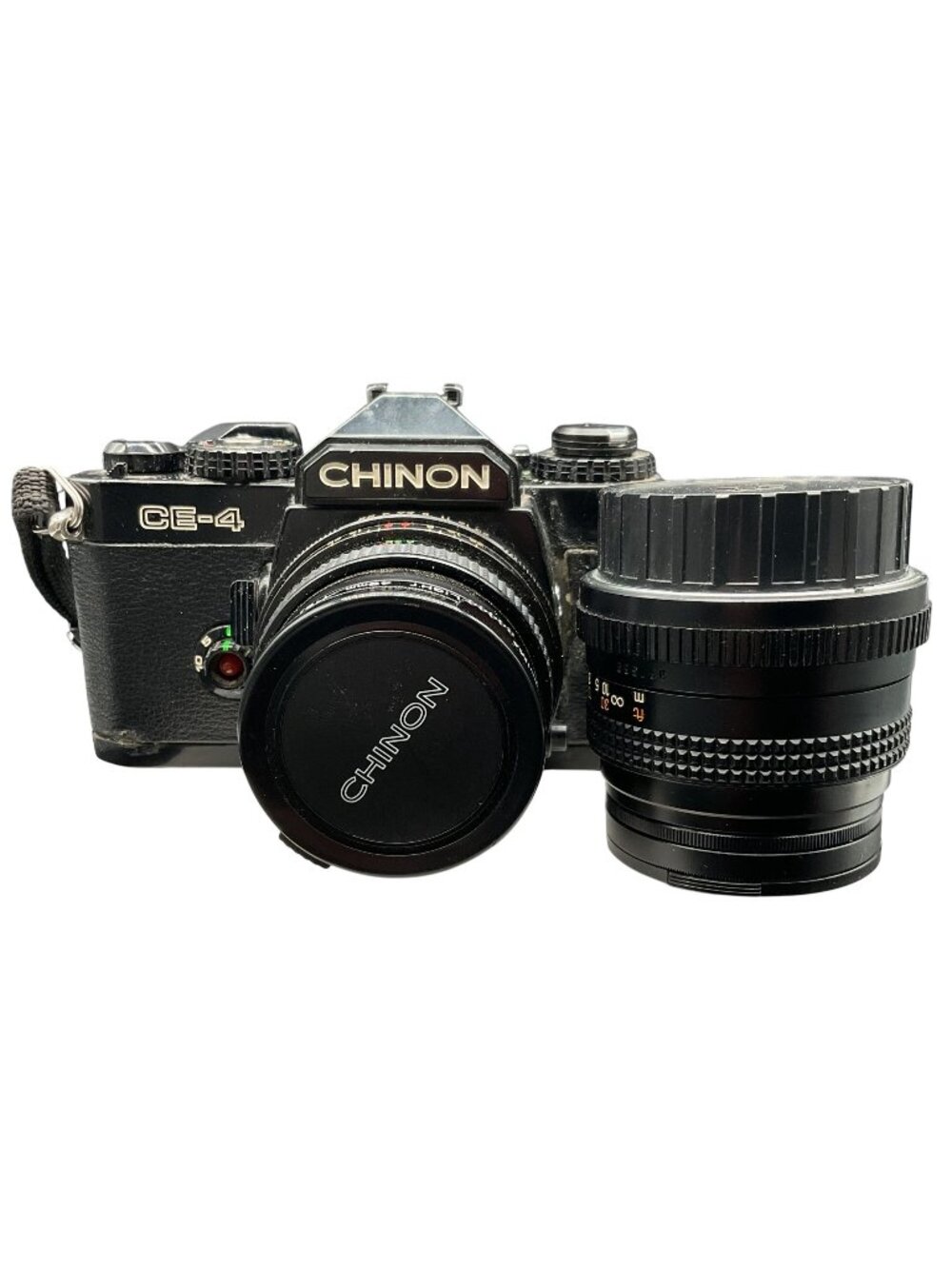 Vtg Chinon CE-3 35mm SLR Film Camera With 1:1.9 50mm Lens & Caps Tested Working
